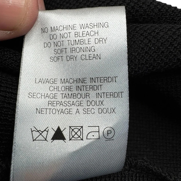 IRO Matvey Black Knit Long Sleeve Mini Wool Blend Dress - Picture 8 of 14